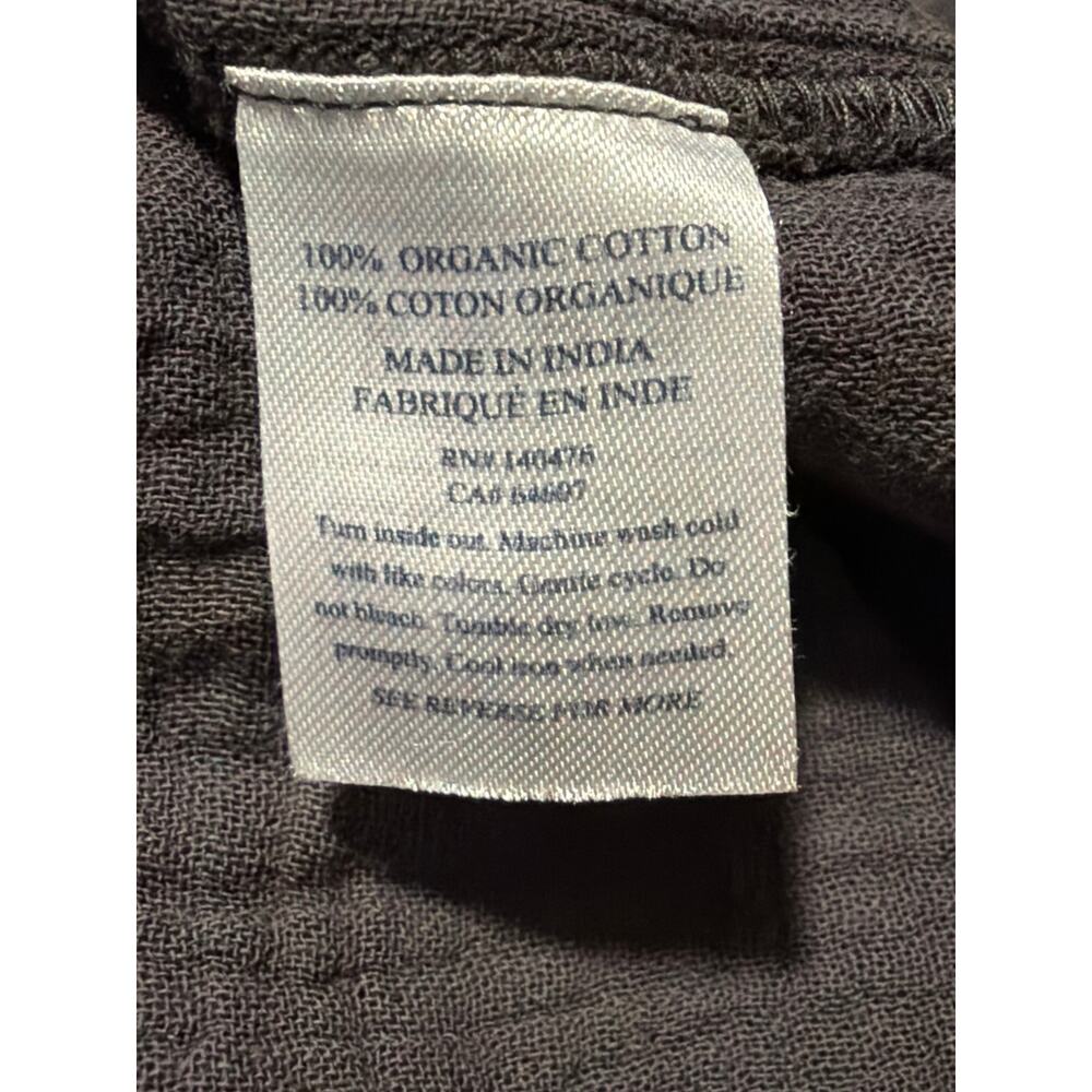 Faherty Dream 100% Organic Cotton Gray Gauze Desmond Top, M - Picture 4 of 6